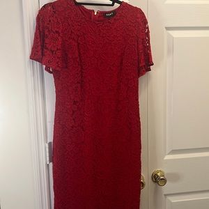 Beautiful red lace dress. With Tags.